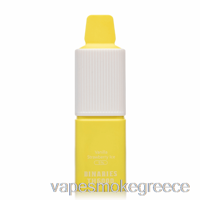 Vape Greece Horizon Binaries Th6000 πάγος φράουλα βανίλιας μιας χρήσης